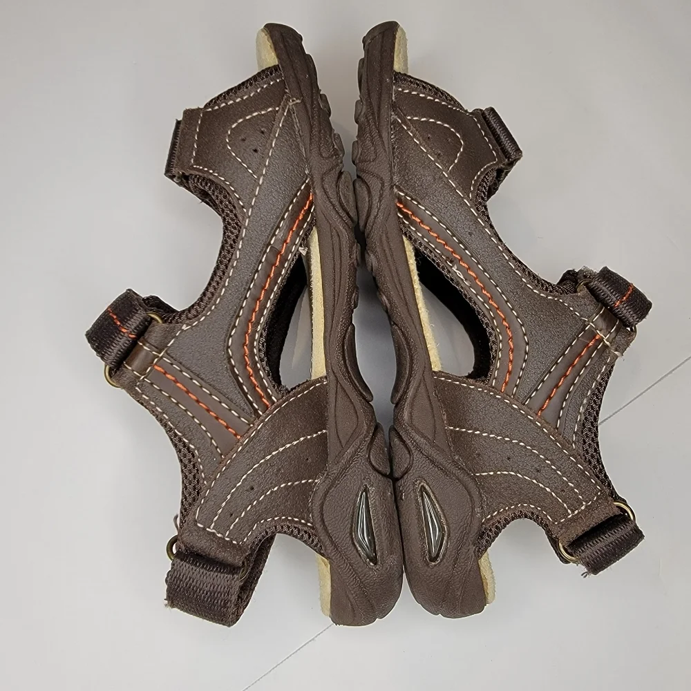 Stride Rite SRT PS Colby Double Strap Sandal Kids Size 13 W Brown